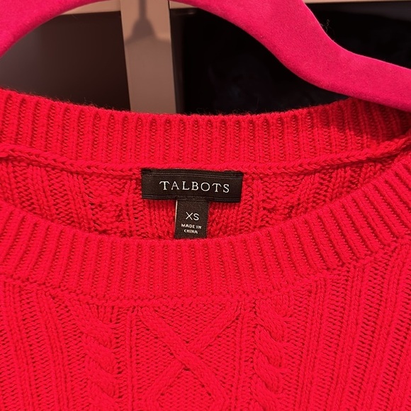 Talbots Red Crew Neck Sweater - Picture 2 of 3